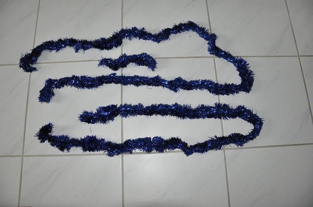 Toutes les décorations: Blaue Lametta Girlande – D'occasion à Oberrüti par ELALL