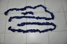 Blaue Lametta Girlande
