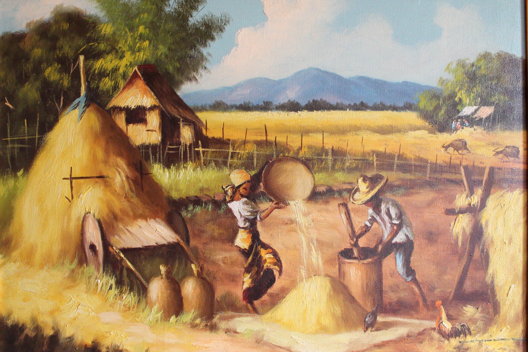Gemälde: ÖLGEMÄLDE aus Philippinen  55 x 70 cm – Gebraucht aus Rebstein von QuasarVincent 1
