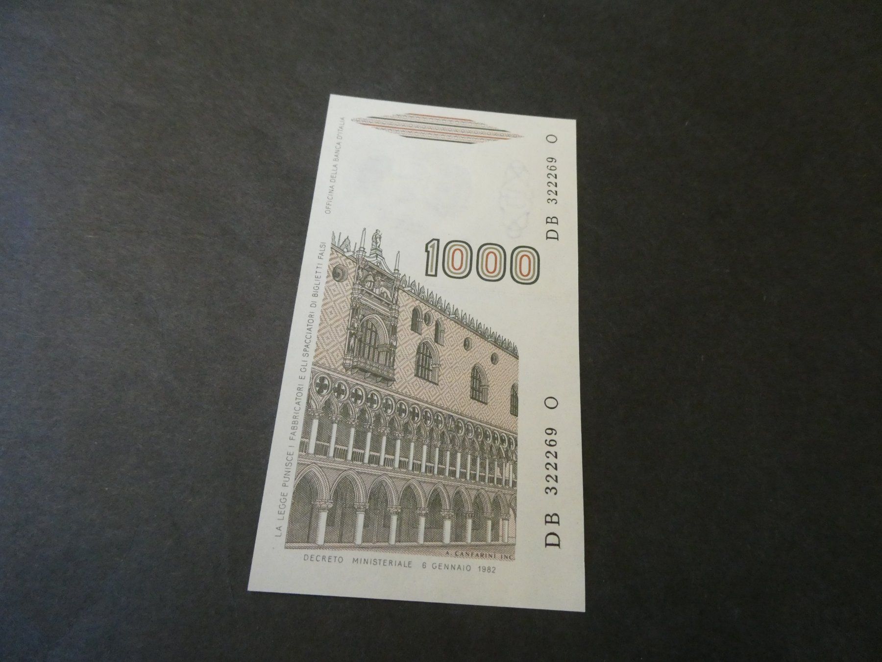 Banconote: Italien, alter Geldschein - ungefaltet – Usato da Hinterforst venduto da rohusri 1