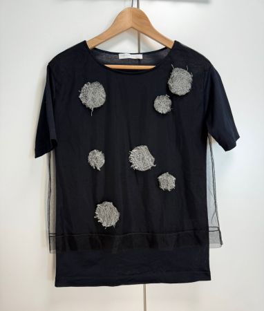 Fabiana Filippi Damenbluse Gr. XS - Baumwolle & Seide