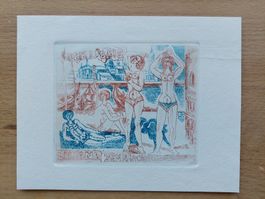 Exlibris Künstler unbekannt - Orig. Radierung