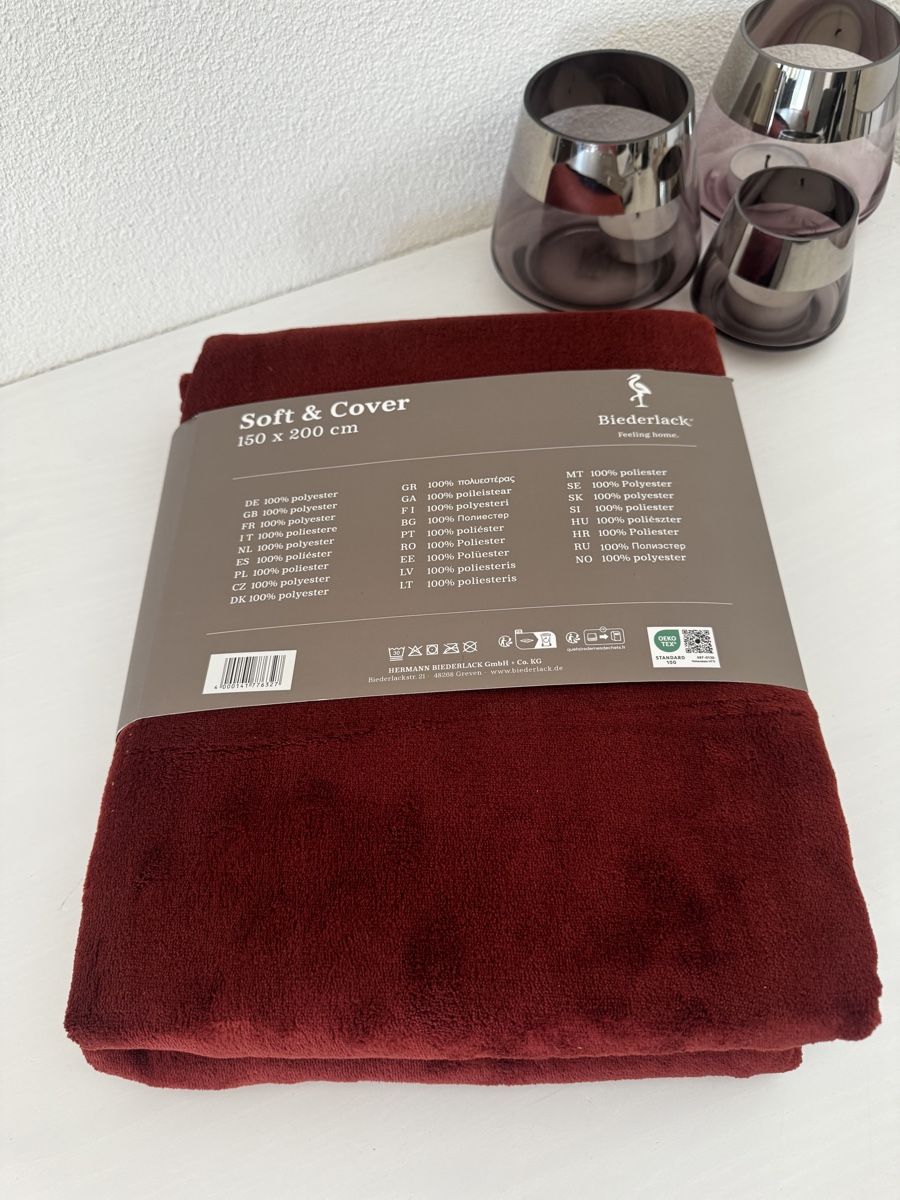 Coperte: Biederlack Decke rostrot NEU – Nuovo e nell'imballaggio originale da Oberglatt ZH venduto da jul_nhy7 1