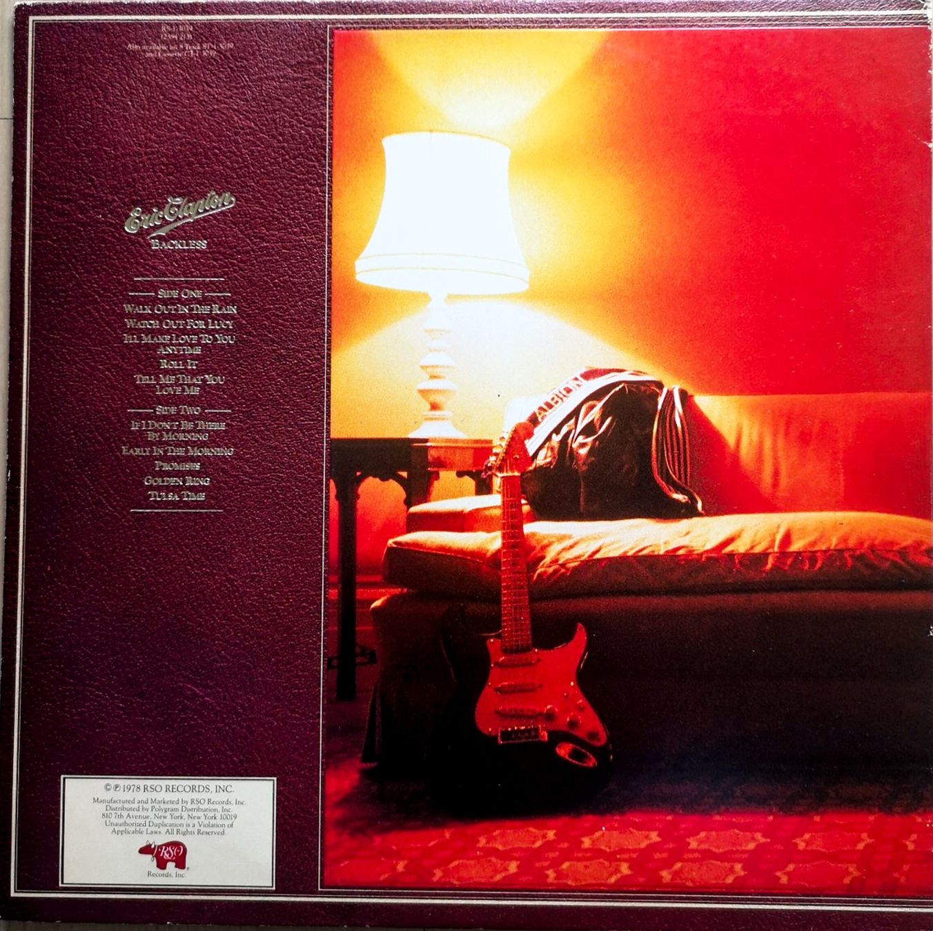 Dischi in vinile: Eric Clapton - Backless (LP Bluesrock 1978) – Usato da Sargans venduto da Botanico 1