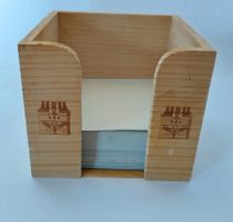 Feldschlösschen Holzblockhalter mit kleinen Gebrauchsspuren