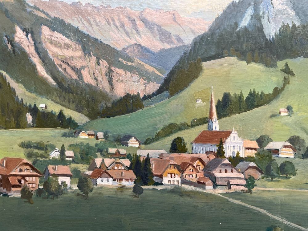 Dipinti: Gemälde - Edwin Glanzmann  / Entlebuch 1940 – Usato da Luzern venduto da Xzoro 1