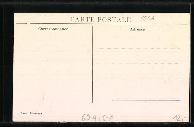 Cartoline postali: Lausanne, Asile des Aveugles, Une classe – Usato da Berlin venduto da bartko-reher 1
