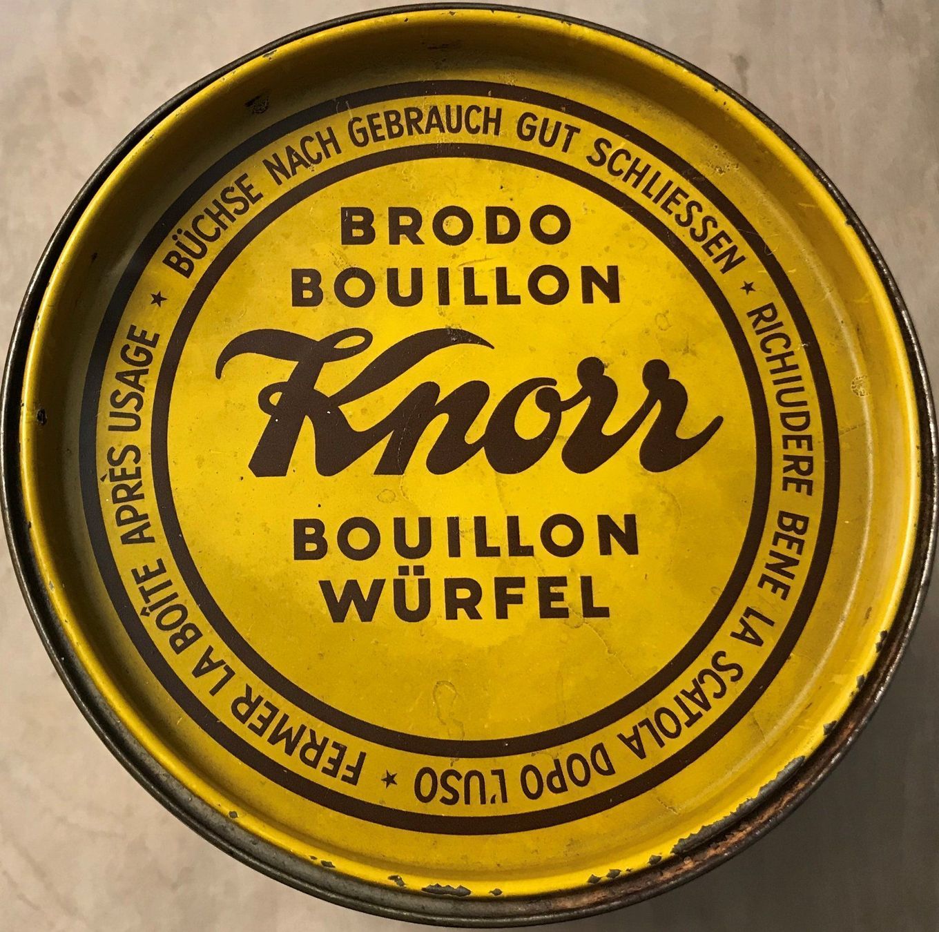 Barattoli: Alte Blechdose KNORR Bouillon-Würfel – Usato da Rothrist venduto da Luckywinner 4