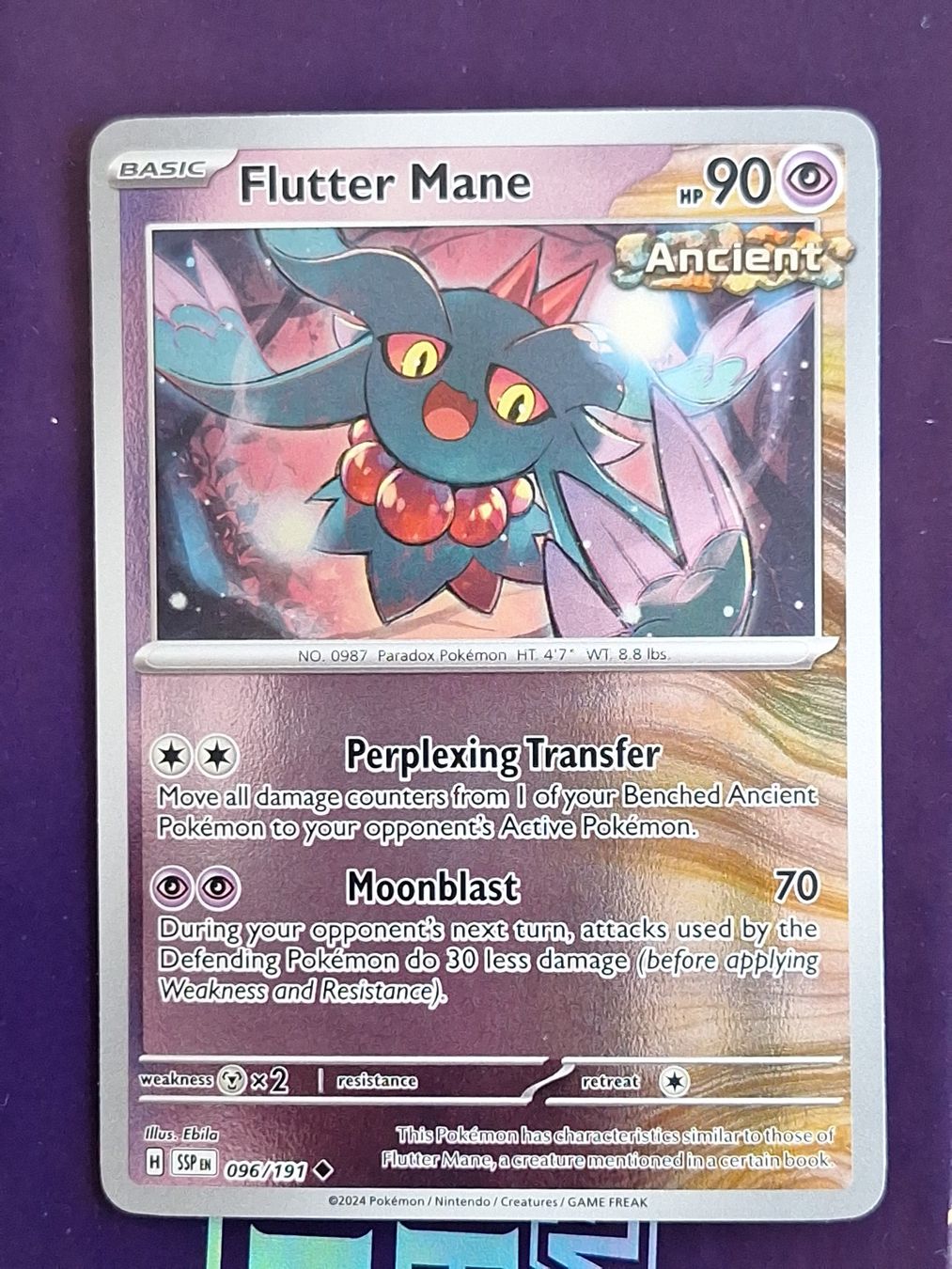 Pokémon Cartes à collectionner: Flutter Mane - Reverse Holo - Pokemon Surging Sparks – D'occasion à Altstätten SG par GGsGameshop
