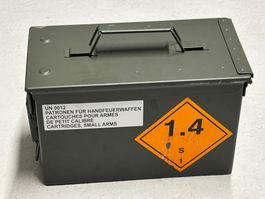 Schweizer Armee original Munitionskiste GP11 Blechbehälter