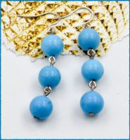 TURQUOISE, Türkis Ohrhänger 925 Silber