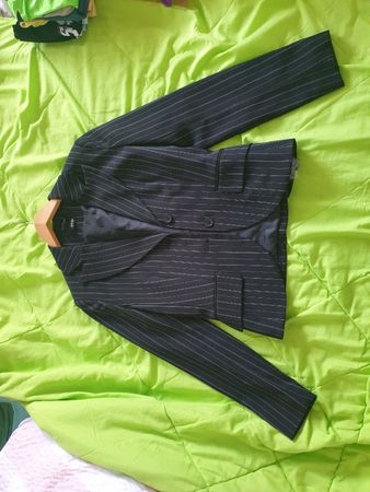Melrose Blazer Gr. 34 schwarz gestreift Top Zustand