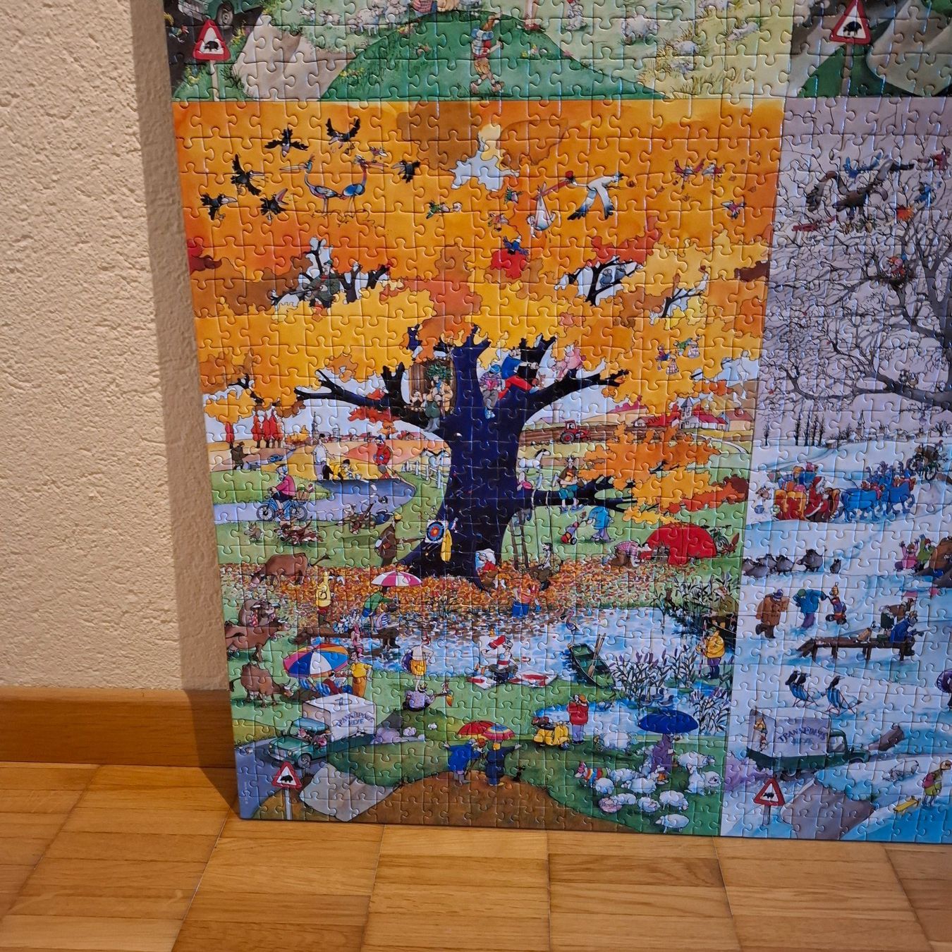 Heye Puzzle: Roger Blachon "4 Seasons" Puzzle geklebt – Usato da Hombrechtikon venduto da Tinea82 4