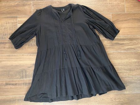 Vero Moda Tunika Kleid aus Baumwolle schwarz Gr. 54