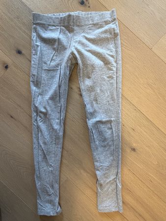 Roberta Girl's Grey Cotton Leggings, Size S - Soft