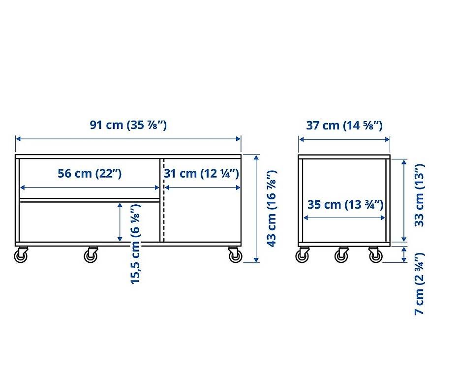 Tavoli: Table basse blanche sur roulettes IKEA VIHALS – Usato da Lausanne venduto da cel_x9lf 1