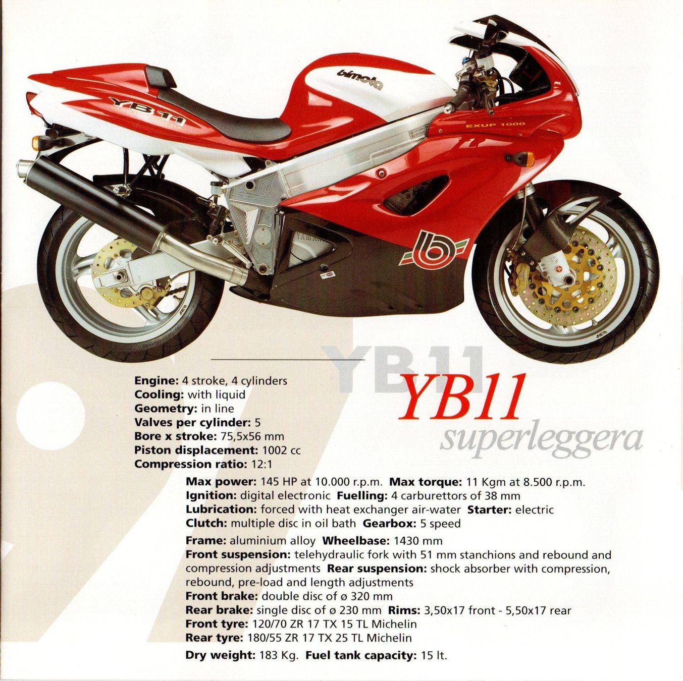 Bimota Strasse: Bimota Modellprogramm - Original-Faltprospekt 1997 – Neu (gemäss Beschreibung) aus Malans GR von Chueche427 4