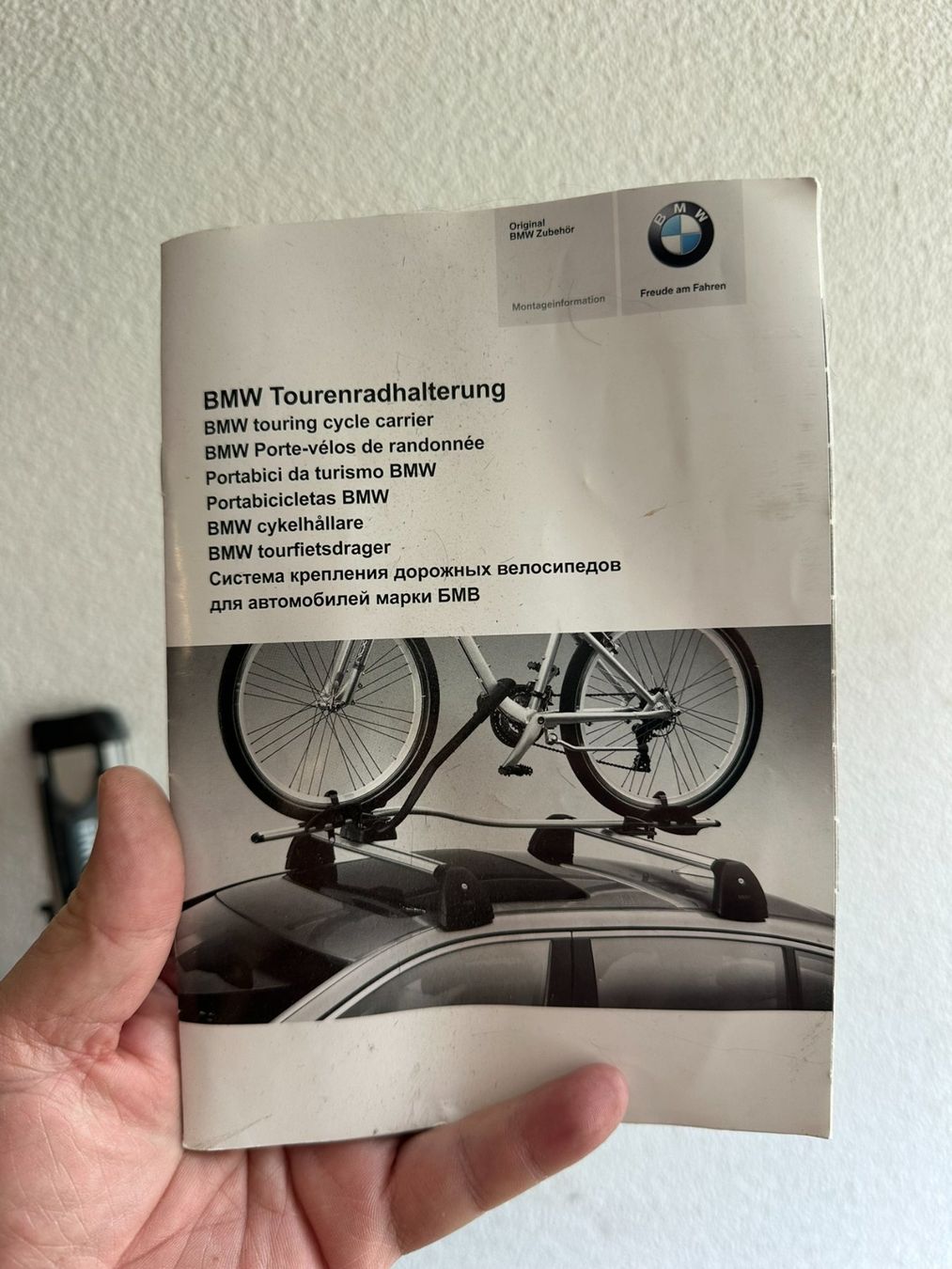 Portapacchi: Original BMW - Tourenradhalterung, abschließbar – Usato da Hochdorf venduto da Rcom