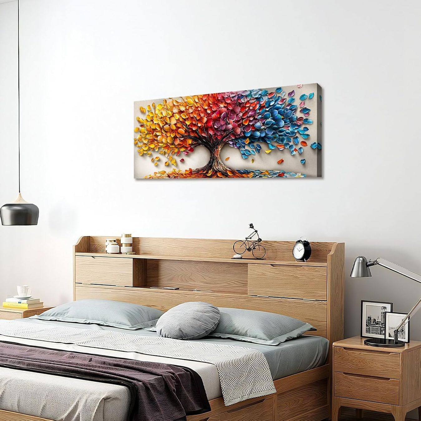 Foto & Immagini: Leinwandbild Baum des Lebens 120x50cm Bunt mit Rahmen – Nuovo e nell'imballaggio originale da Wittenbach venduto da SELVARO 2
