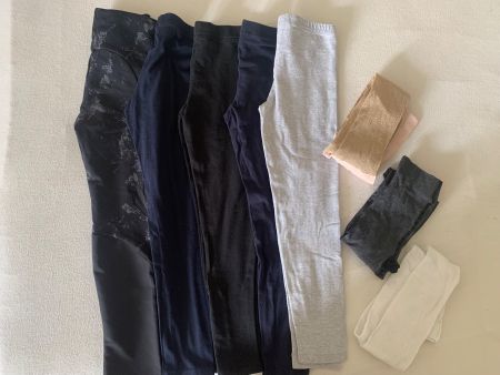Kleiderpaket Leggings und Strümpfe Gr 122-128 mit softshell