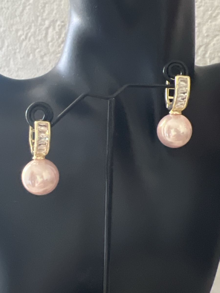 Orecchini pendenti & Orecchini a lobo: Elegante Ohrringe Perle rosa – Nuovo (secondo la descrizione) da Seon venduto da Sunny-Schmuck78 3
