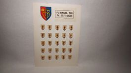 25x FC Basel Pin Vintage auf Verkaufskarton Rar und Selten