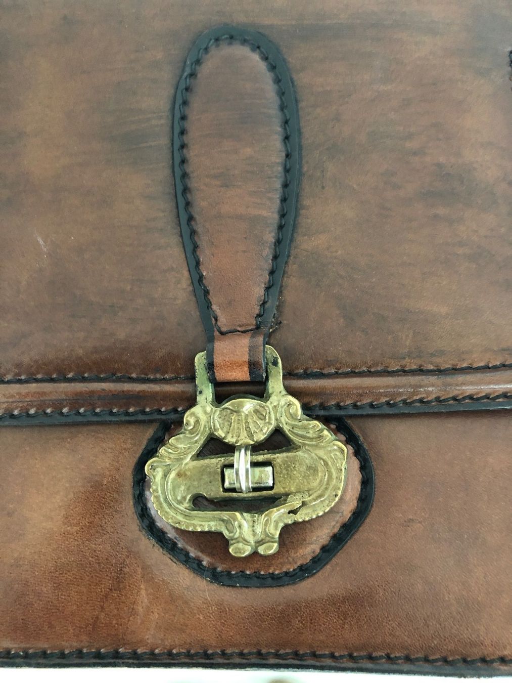 Borse da donna: Vintage Handtasche aus echtem Leder – Usato da Balzers venduto da Kubus28 3