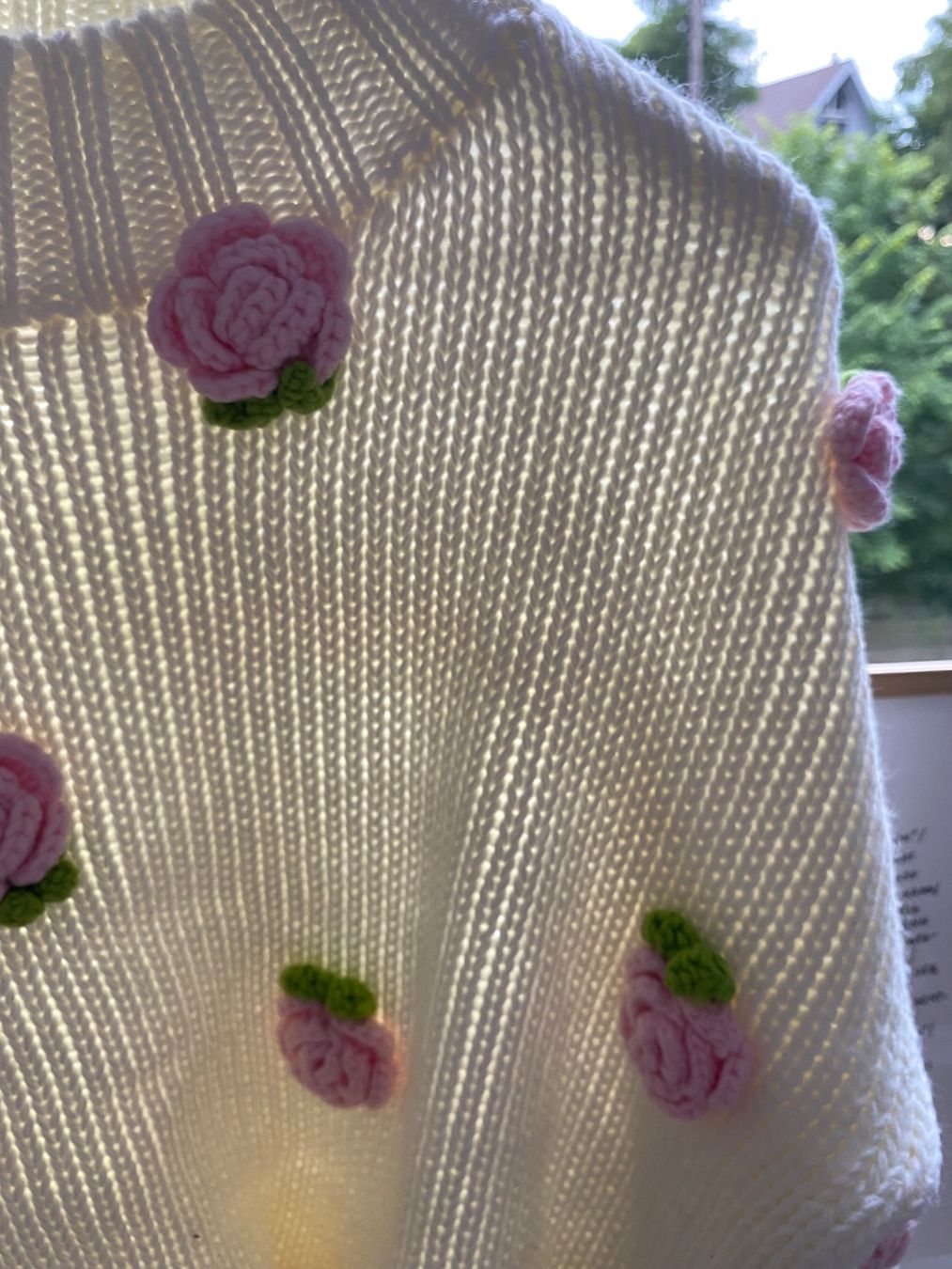 Maglioni & Felpe: Cremefarbener Pullover mit rosa Rosen 🌸 Grösse S – Nuovo (secondo la descrizione) da Edlibach venduto da leo_ftr7 1
