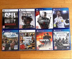 Playstation PS5 PS4 Spiele Sammlung 8 Stücke gebraucht