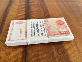 Banja Luka 1993 - Republika Srpska - 50000 Dinara Bündel UNC