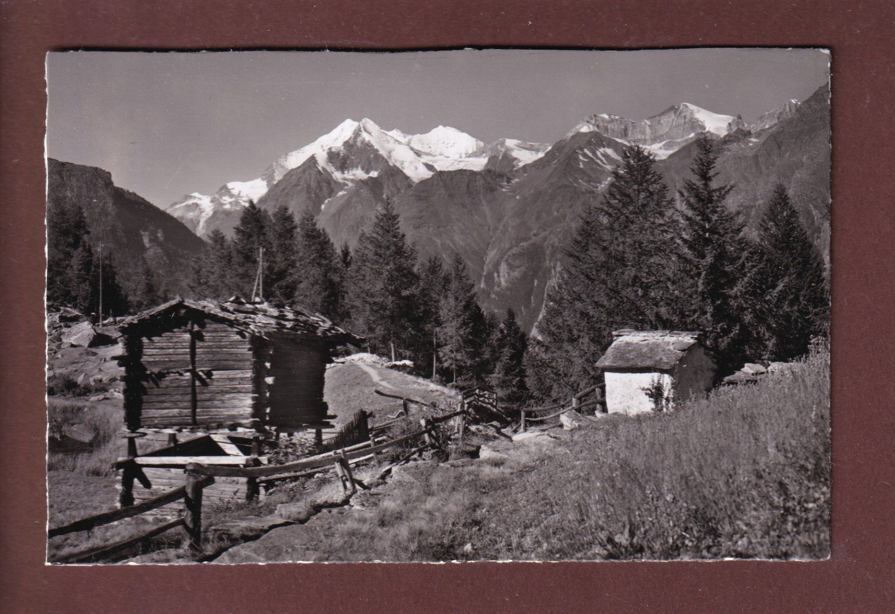 Cartoline postali: Am GRÄCHENSEE - Weisshorngruppe – Usato da Pully venduto da nicecards