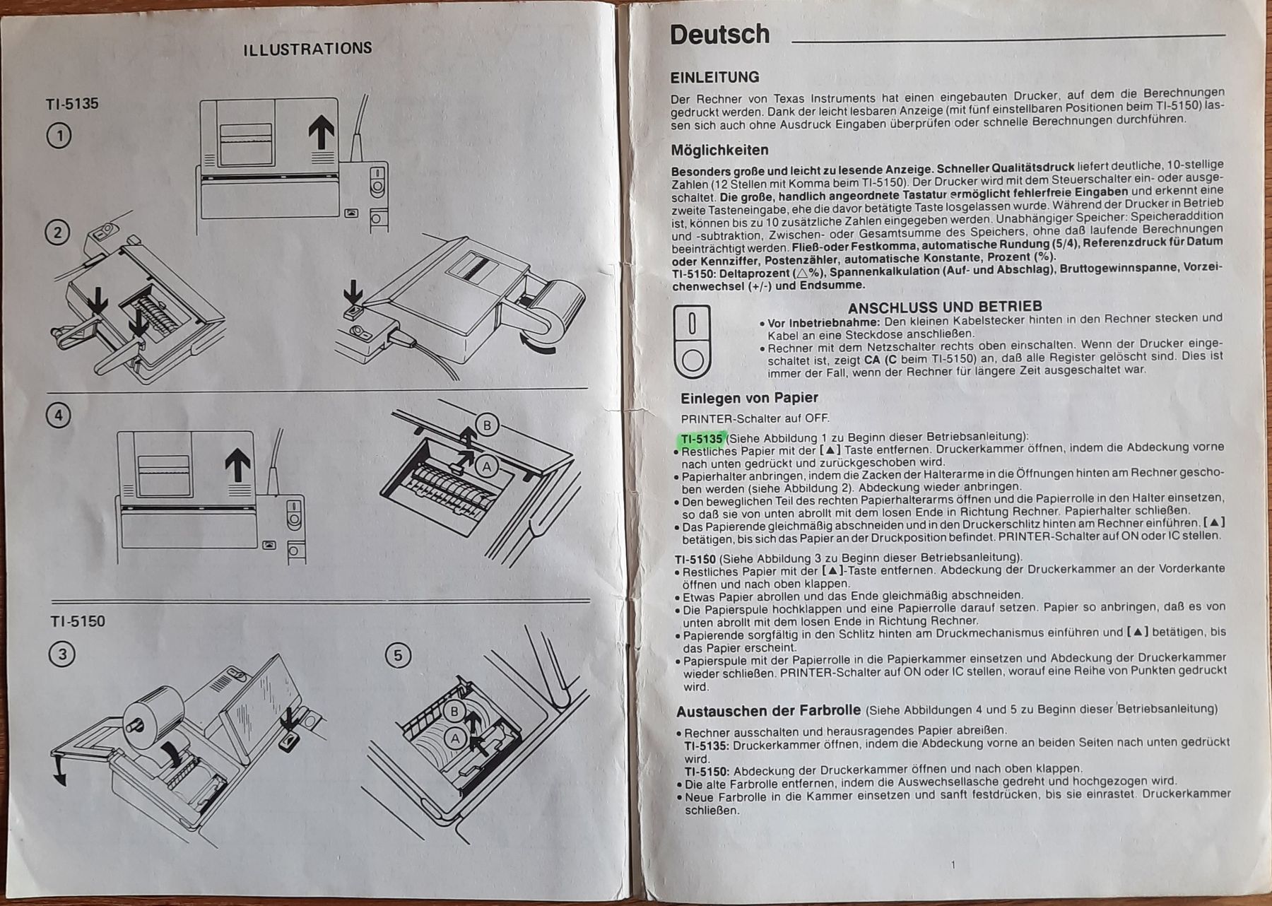 Taschenrechner: Texas Instruments TI-5135 Rechner, Top Zustand! – Gebraucht aus Adelboden von Markus_43 2