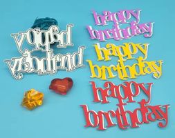 Stanzschablone Nr.139, happy birthday (Sizzix geeignet)