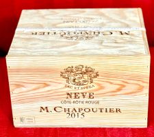 RARO! 6 x M. Chapoutier Cote Rotie Rouge NEVE 2015
