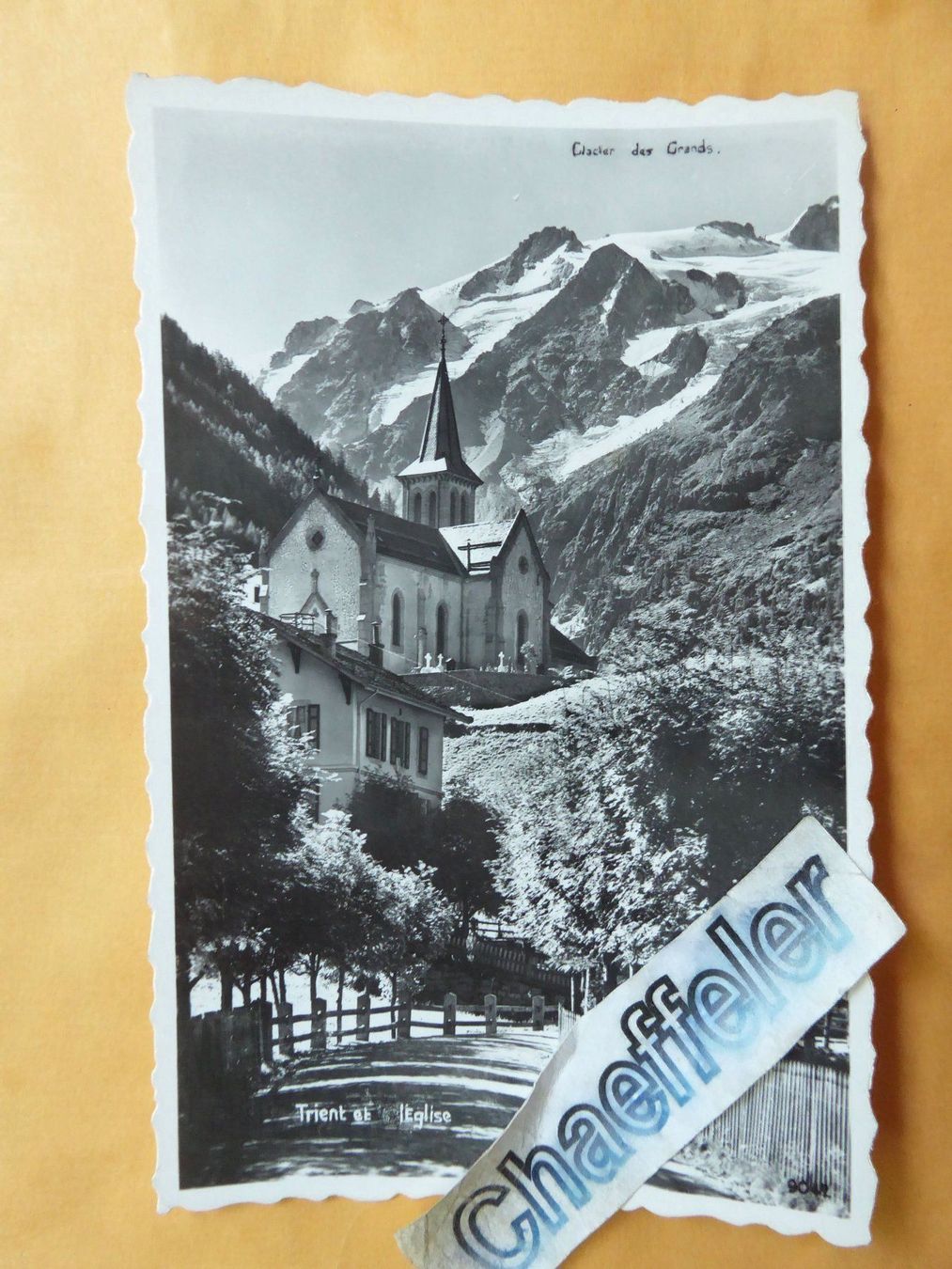 Cartes postales: Trient et Eglise – D'occasion à Zürich par Chaeffeler