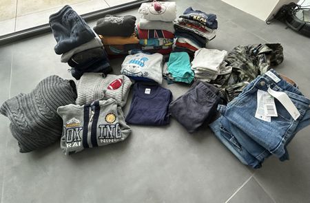 10 kg xxl Kleiderpaket gr 116 winter jungen