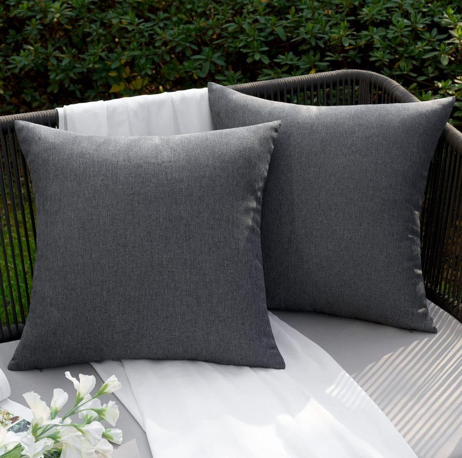 Cuscini: Kissenhüllen Outdoor 2er-Set 50x50cm – Nuovo e nell'imballaggio originale da Adlikon b.Regensdorf venduto da MK-VORHANGSERVICE