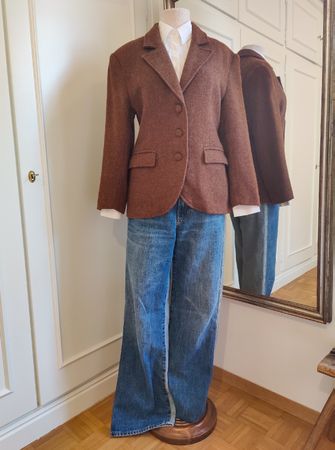 Vintage DIVINA Brown Wool Mix Blazer