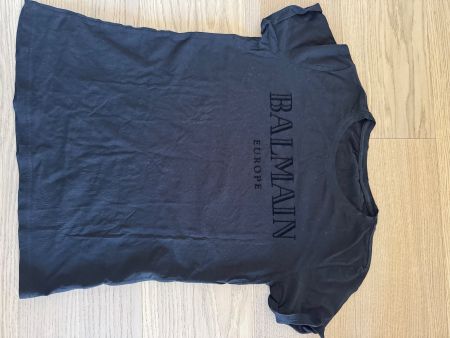 Balmain T-Shirt schwarz mit Logo Aufdruck 1 mal getragen
