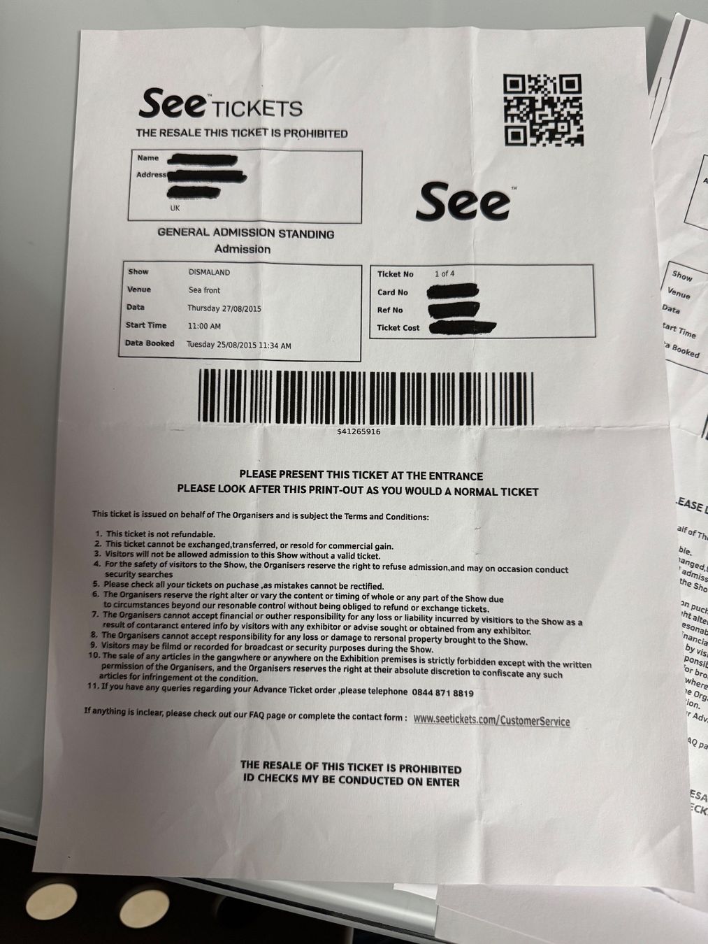 Dipinti: Banksy Card Board Dismaland Copter – Usato da Meggen venduto da Seafood 6