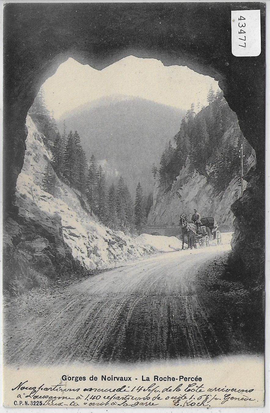 Ansichtskarten: Gorges de Noirvaux - La Roche-Pecée - Kutsche – Gebraucht aus Ettingen von Kartenplanet