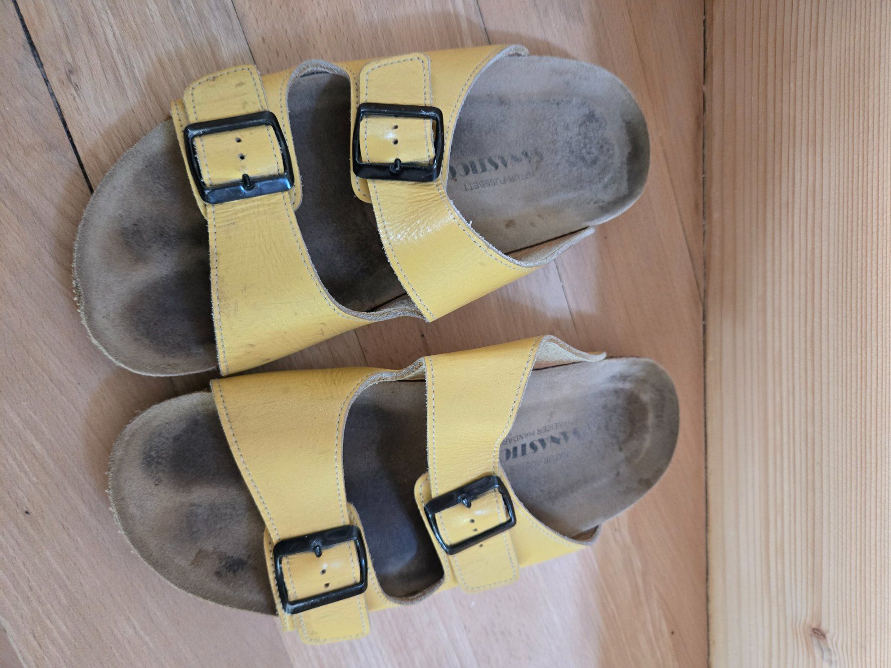 Scarpe da uomo: Sanastico Ledersandalen Gr. 43 – Usato da Unterterzen venduto da elebo
