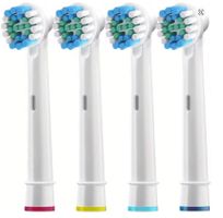 4 Stück Ersatz Zahnbürstenkopf kompatibel mit Braun Oral-B