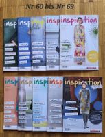 Zeitschriften Kollektion Inspiration Nr 60-69 mit Schnittmus