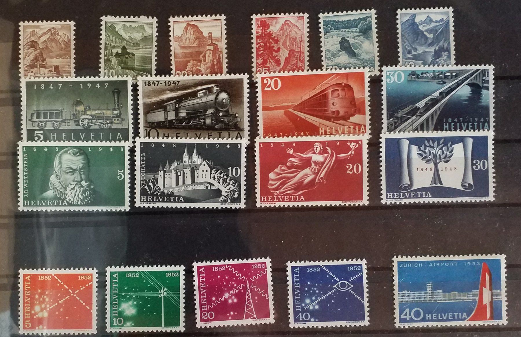 Alle Briefmarken: 1947 bis 1953 Werbemarken postfrisch Kt. 97.- – Neu (gemäss Beschreibung) aus Baden von Eggi