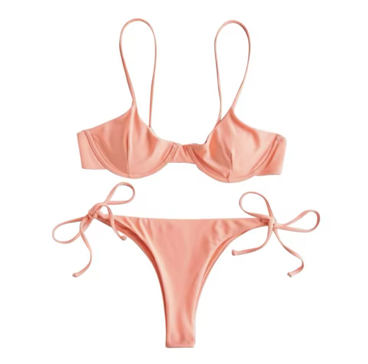 Costumi da bagno & Bikini: Badeanzug Bikini in Peach rosa, Grösse S – Nuovo e nell'imballaggio originale da Zürich venduto da sellingmystuff1