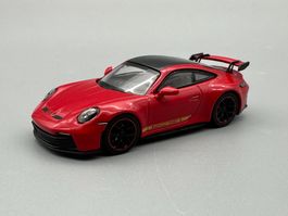 Porsche 911 992 Carrera GT3 Minichamps 1:64 Rot neu OVP