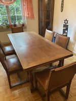 Holztisch inkl. 6 Stühlen