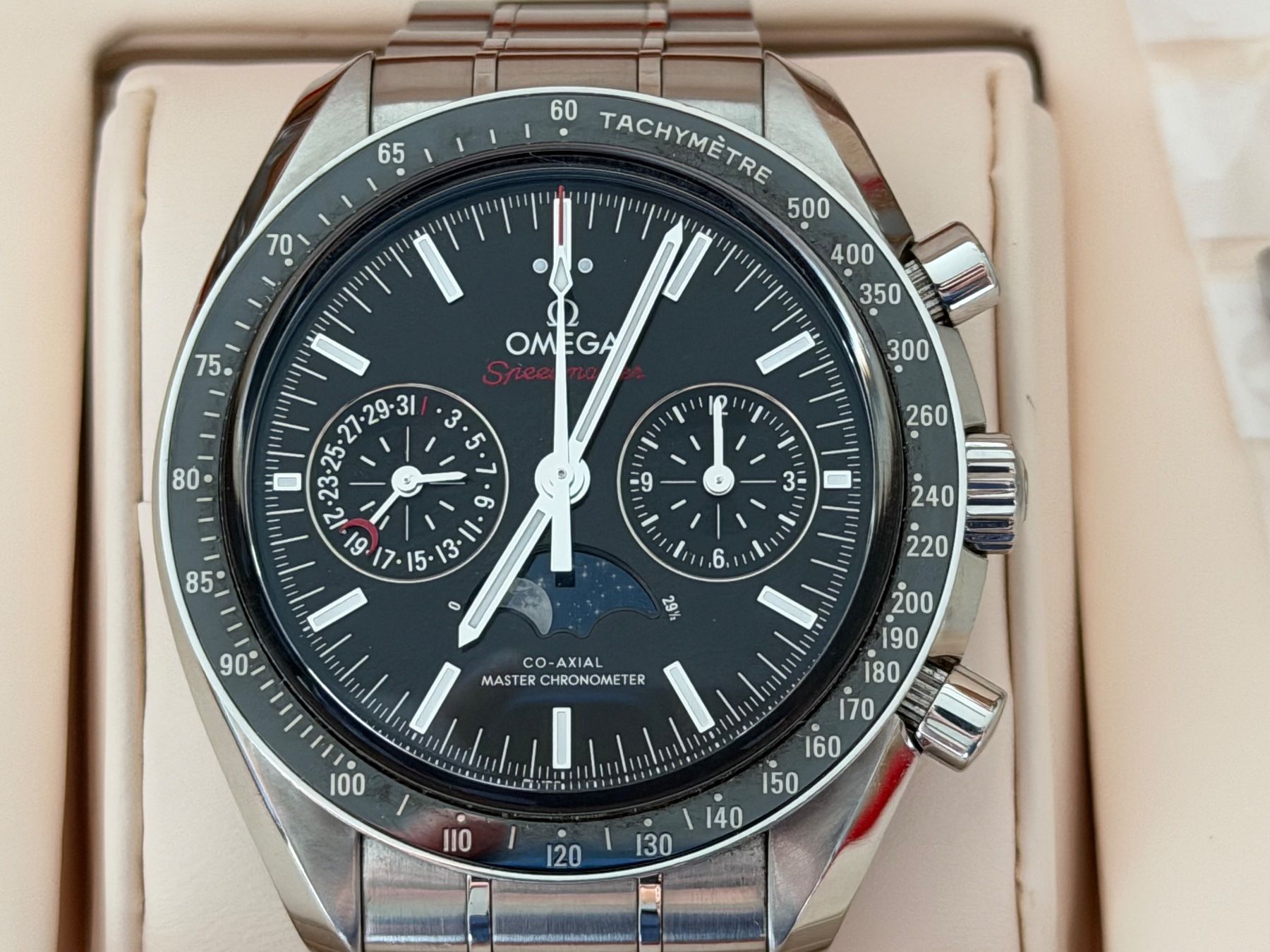 Omega Orologi: Omega Speedmaster Moonphase Chronowatch 44mm – Usato da Aarau venduto da trader1000 6