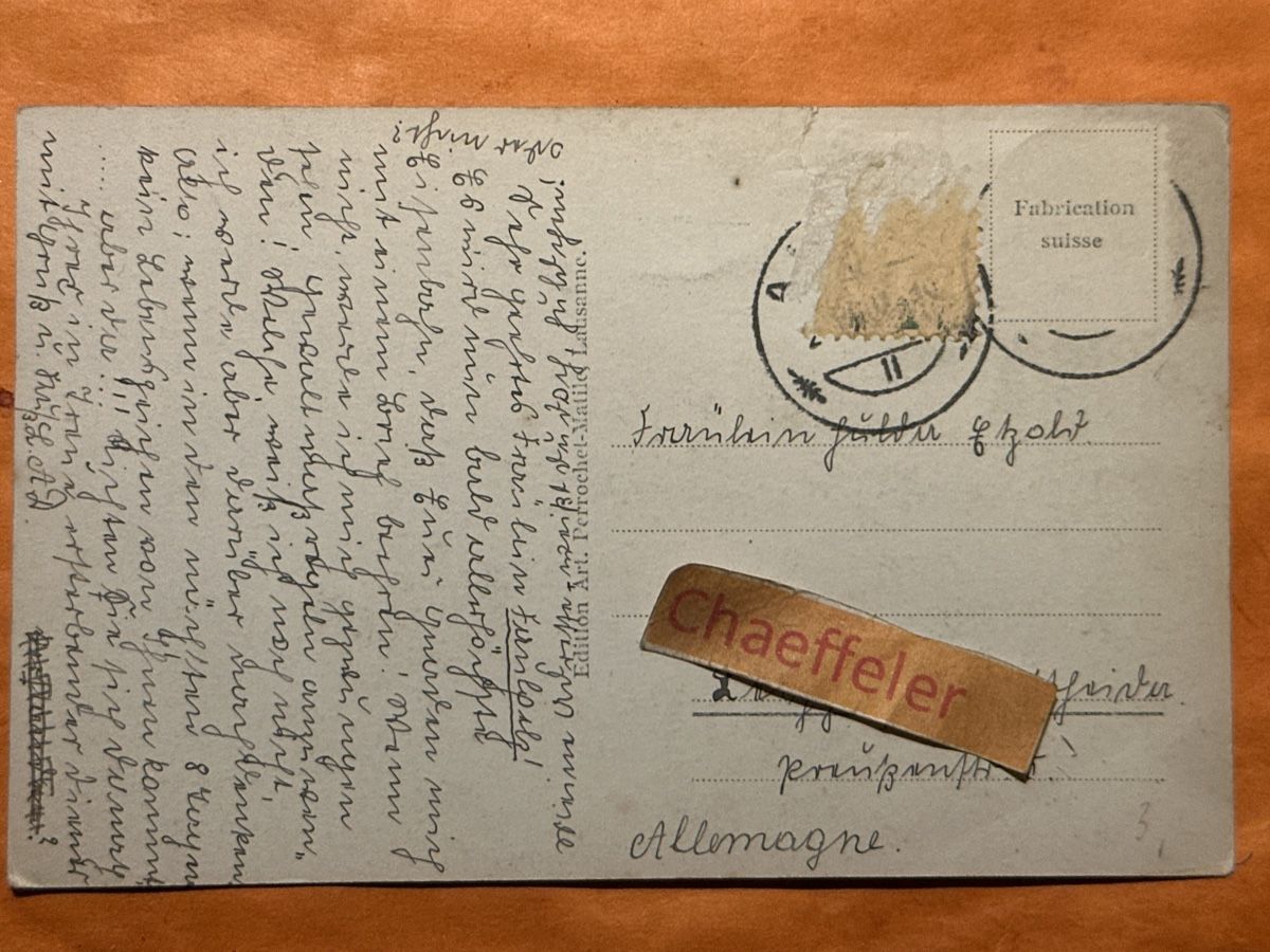 Cartoline postali: Aigle Postkarte, beschrieben – Usato da Zürich venduto da Chaeffeler 1